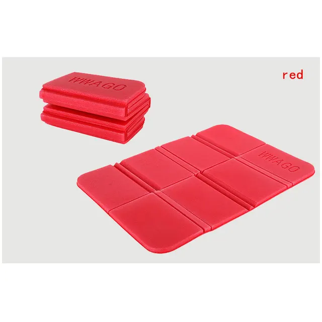 MENFLY Beach Camping Mat Foldable Portable Small Picnic Mats Waterproof  Moisture-proof Pad Outdoor XPE Folding Cushion Red