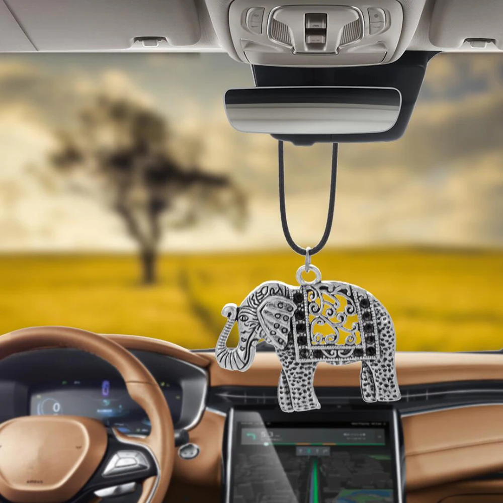 Car Pendant Hanging Fashion Cartoon Elephant Gifts Auto Interior Ornaments Decoration Rear View Mirror Accessories Car Ornament Ornaments Aliexpress