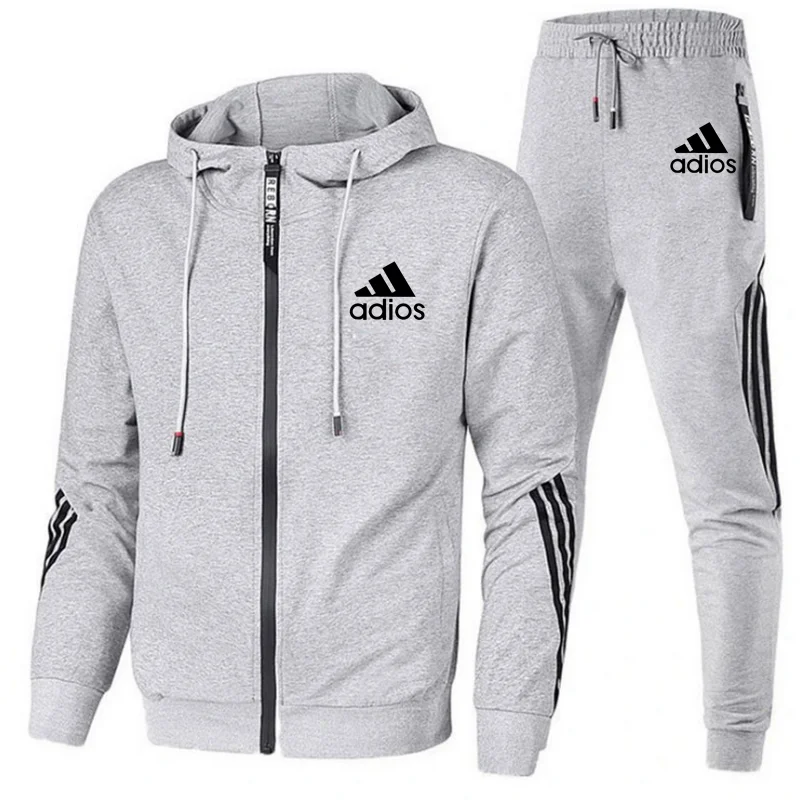 2022 осень Nieuwe Мужская Повседневная Толстовка Joggingpak Rits + Broek 2 шт. одежда для спорта |
