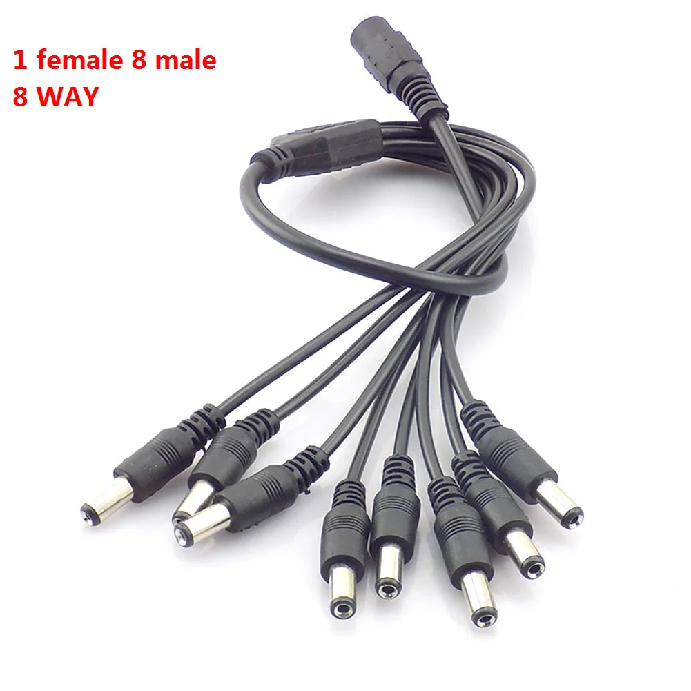 1pc 2.1 x 5.5mm DC Power 12V Male Jack Adapter Plug Connector for CCTV CameraNEW