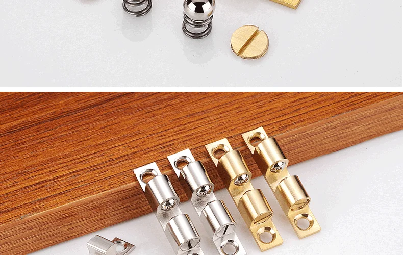 2pcs Furniture cabinet cabinet wardrobe door ball buckle spring kitchen door suction buckle lock