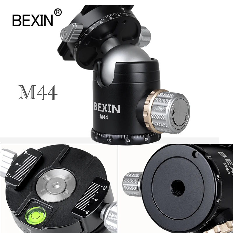 Flexible tripod head panoramic ballhead camera