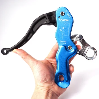 

Outdoor Rock Climbing Self Braking Stop Descender Mountaineering Rappelling Gear Magnesium Alloy 1.5KN