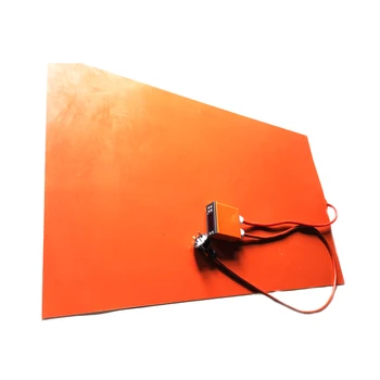 

120V 1500W 500*900*1.5mm Silicone Rubber Heater with digital thermostat on wire 1000mm lead wire