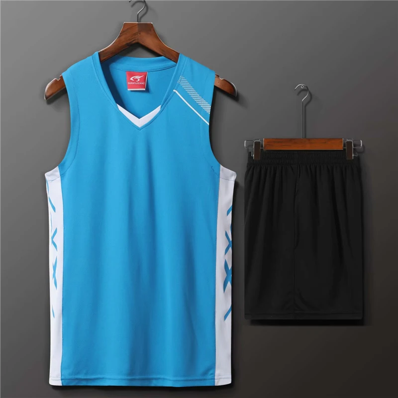 Men Women Volleyball Jersey 2 Pcs Vest+Shorts Competition Running Kits Track and field Sportswear Jogging Basketball Uniform