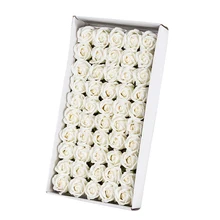 50 шт. цветочное ароматизированное мыло для ванны лепестки роз растение эфирное масло Роза Мыло Набор банное мыло в форме лепестков свадебные подарки