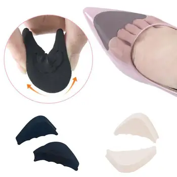 

1 Pair Women High Heel Half Forefoot Insert Toe Plug Cushion Pain Relief Protector Adjustment Big Shoes Toe Front Filler