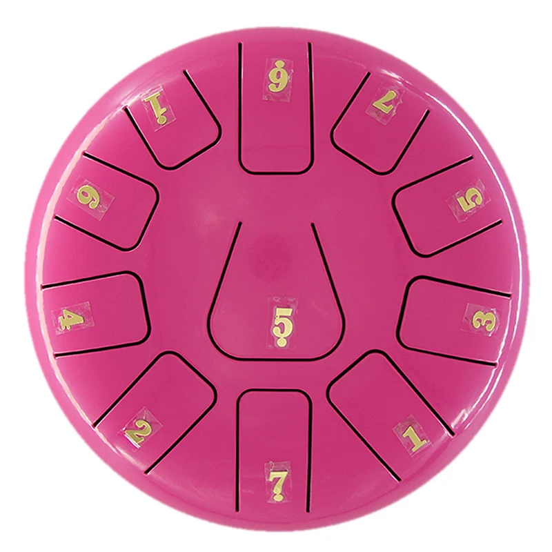 8 Inch 11 Tones Steel Tongue Drum with 1 Pair Mallets Storage Drum Bag Percussion Musical Instruments Hand Pan
