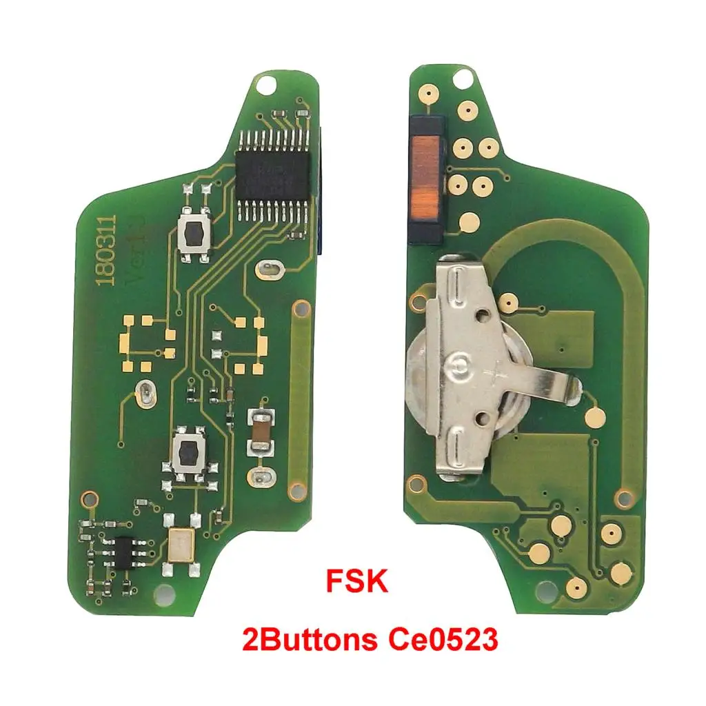 Bilchave FSK 434 МГц для peugeot 207 208 307 308 408 для Cirtroen C2 C3 C4 Picasso с ID46 PCF7961-ce0536, PCF7941-ce0523 - Количество кнопок: 2BTN Ce0523 FSK