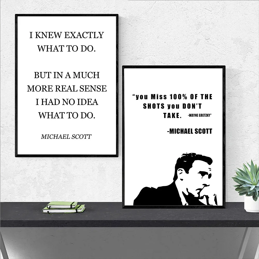

The Office TV Show Art Canvas Poster Painting Minimalist Poster Michael Scott Quotes Posters And Prints Wall Pictures Home Decor