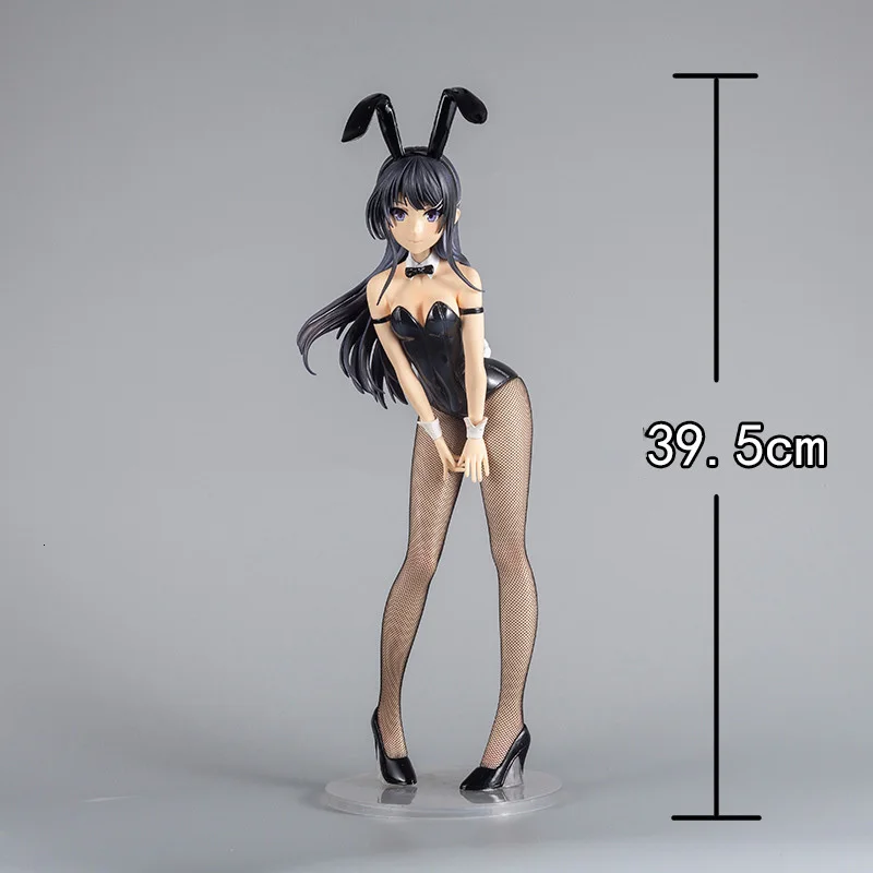 Новинка, 40 см, мягкое тело, Rascal Not Dream of Bunny Girl Senpai Sakurajima Mai, сексуальная девушка, аниме, ПВХ, фигурки, игрушки, аниме фигурки