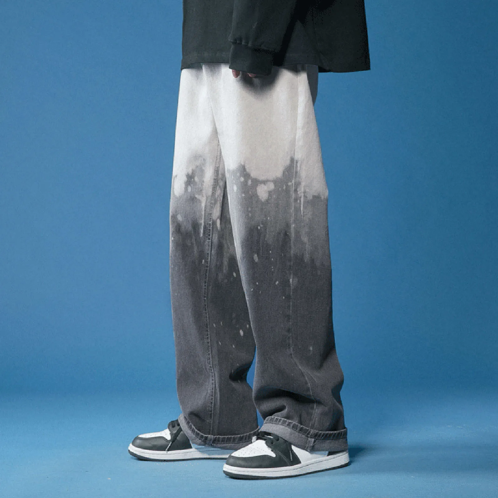 Men's Fashion Casual Pants Large Size Loose Jeans Street Wide Leg Drop Pants Harajuku Streetwear Military Trousers брюки женские 2
