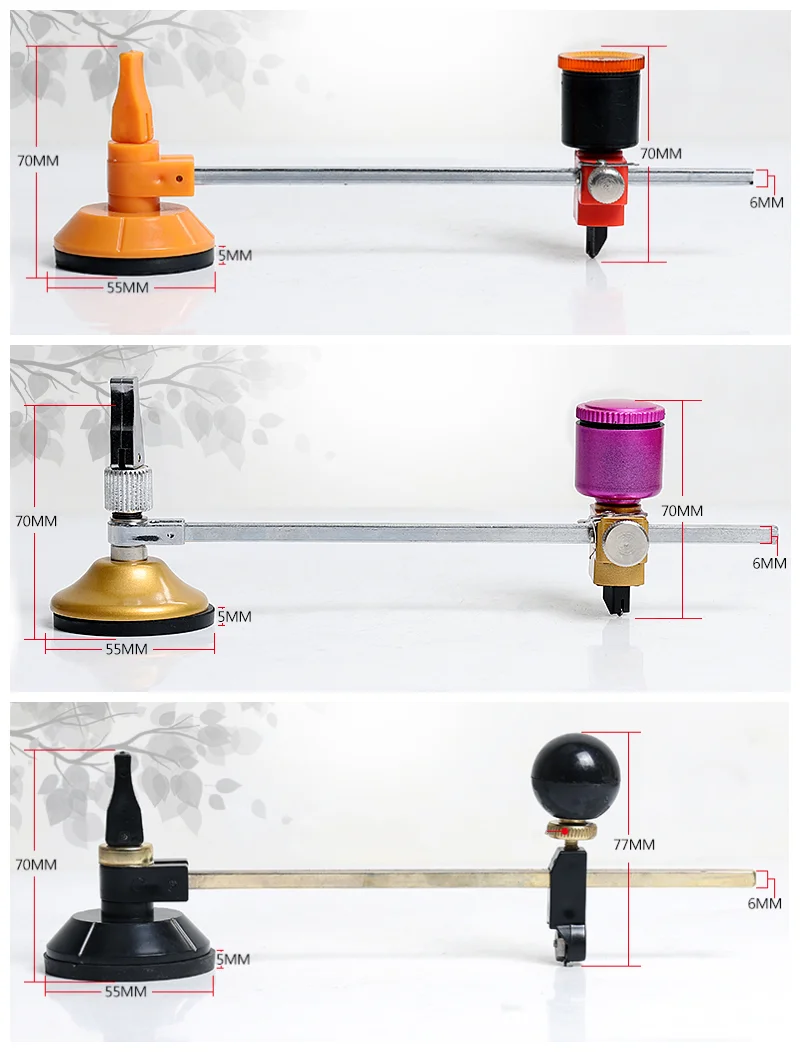 40 см стеклянный режущий ролик типа автоматические компасы с присоской круг профессиональные режущие инструменты