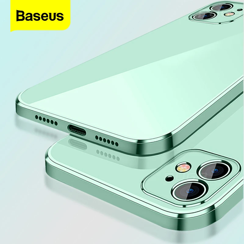 Baseus Transparent Phone Case For iPhone 12 11 Pro Xs Max X Xr Coque Clear Soft TPU Back Cover For iPhone 12Pro Max Fundas Shell