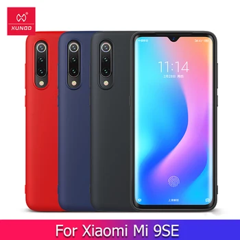 

For Xiaomi Mi 9 SE 9SE Case Protective Cover Phone Food Grade Liquid Silicon Case SGS Glove Airbag Bumper Shockproof Cover XUNDD