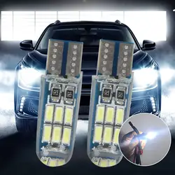 12 v силиконовый гель с кристаллами T10 W5W светодиодный автомобильный водонепроницаемый светодиодный фонарь для парковки