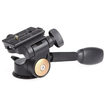 

Video Camera Tripod Ball Head 3-Way Fluid Head Rocker Arm with Quick Release Plate for Dslr Camera Tripod Monopod