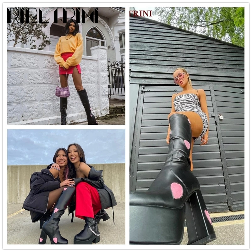 candyfloss love platform boots