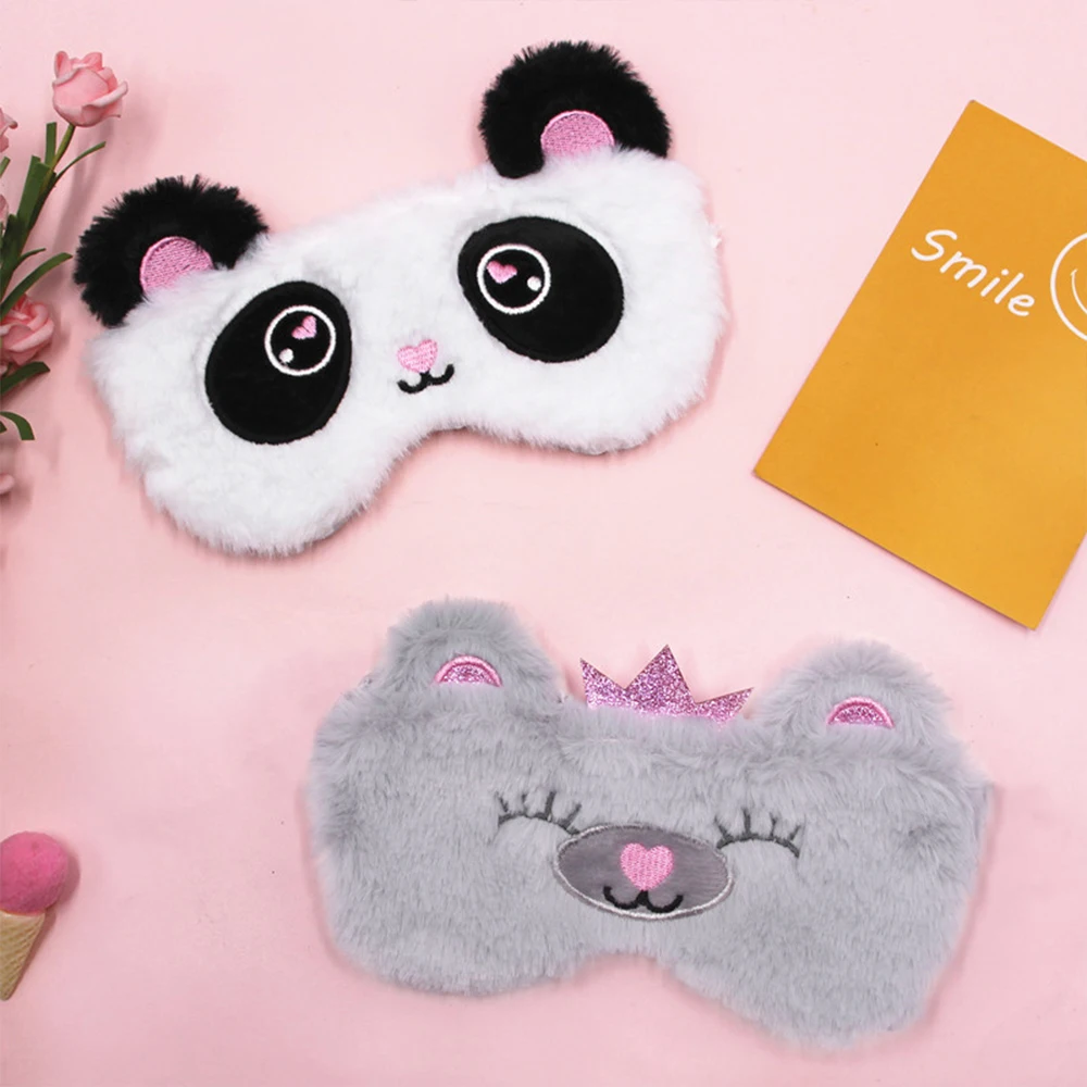 Sleeping Eye Mask Unicorn Sleep Night Mask Plush Cute Eye Patch Sort Band Aid Dream Cover For Girl Relax Travel Health Blindfold