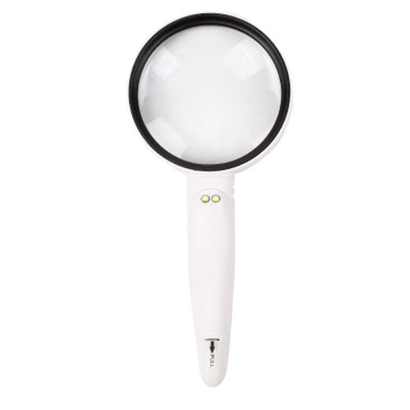 

11X 5X 3.5X Three Lens Combination Handle Removable Interchangeable Lens Magnifier Handheld with Led Light Magnifier