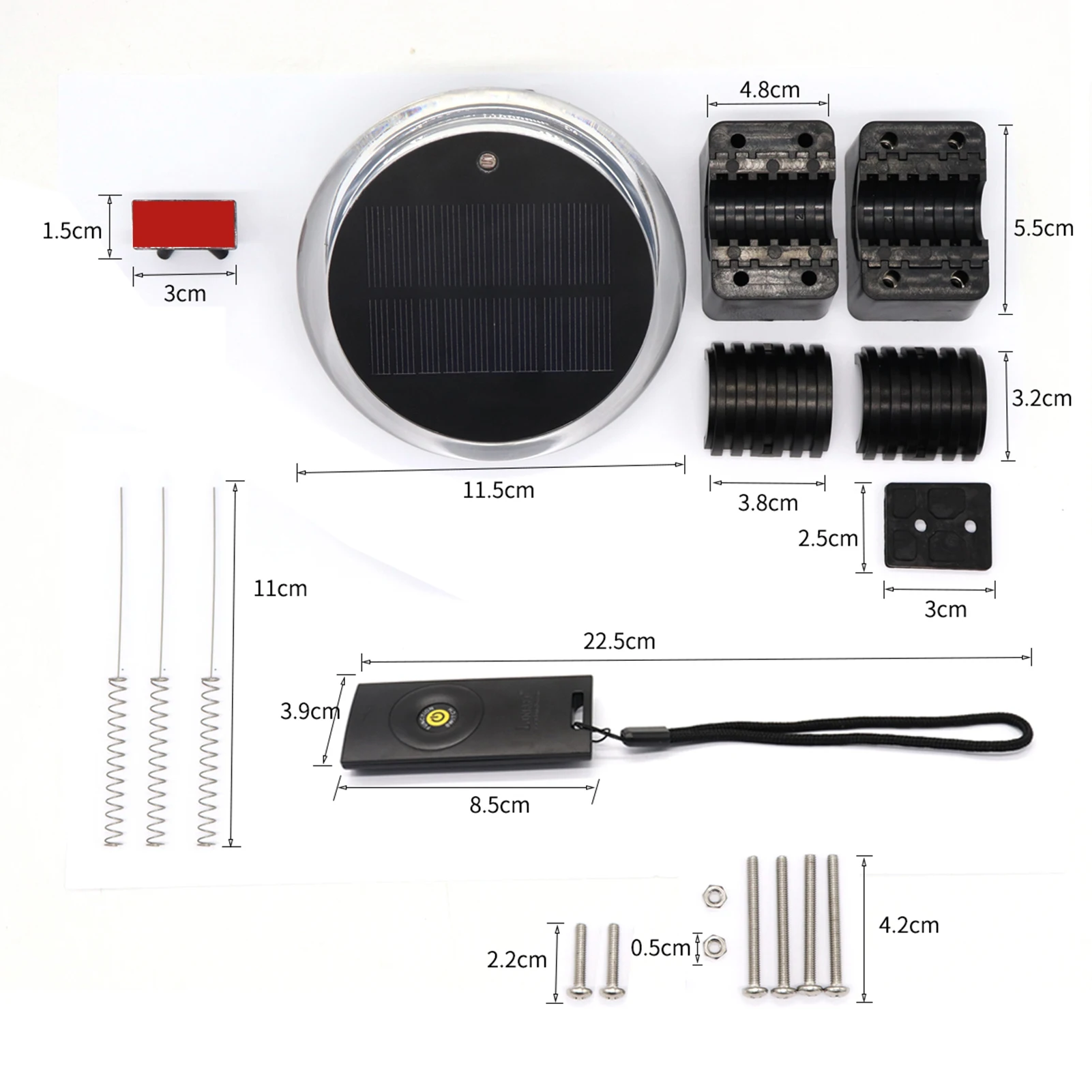 Solar Energy Outdoor Positioning Signal Light Navigation Anchor Lights Deck Lights Waterproof Wireless Remote Control for Marine
