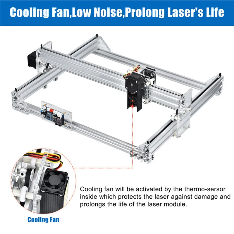 CNC лазерные наборы для гравировки CNC маршрутизатор резьба по дереву гравировальный станок для резки DIY логотип лазерный гравер принтер 40x30 см 2 оси 7000 МВт