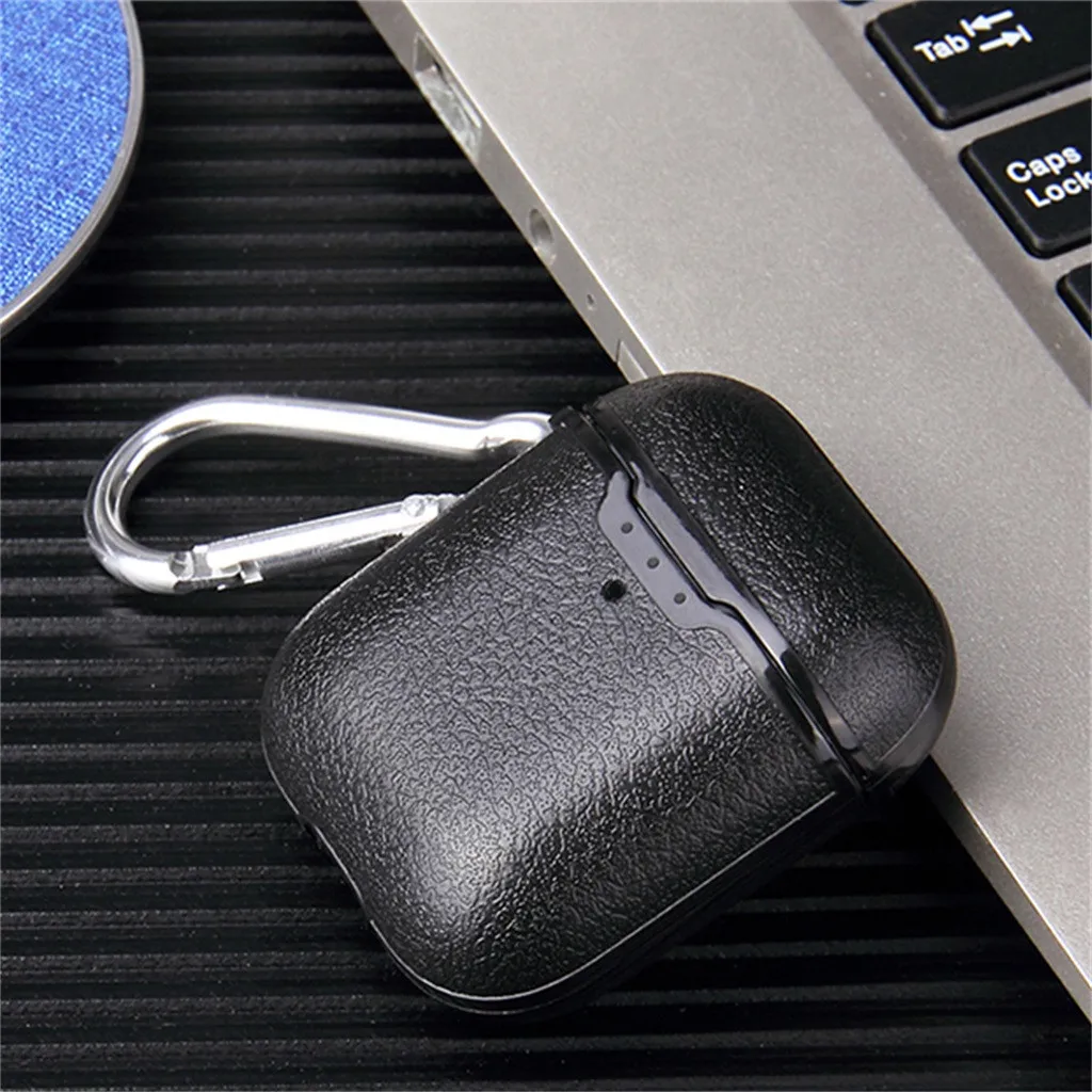 HIPERDEAL беспроводной Bluetooth гарнитура зарядное устройство чехол кобура для Apple AirPods 1 высокое качество кожа с карабином