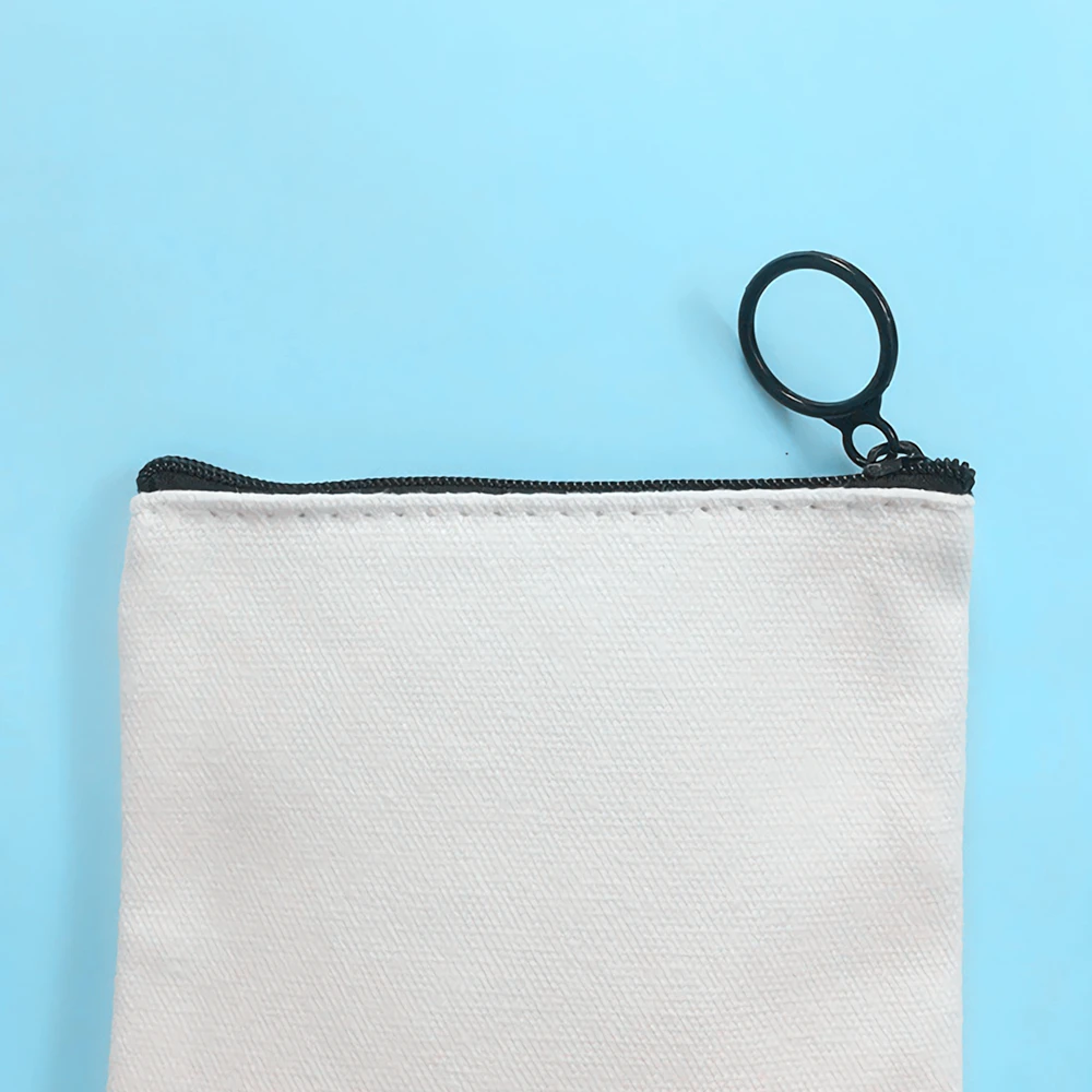 Customised Canvas Zipper Pouch With Logo Print Singapore