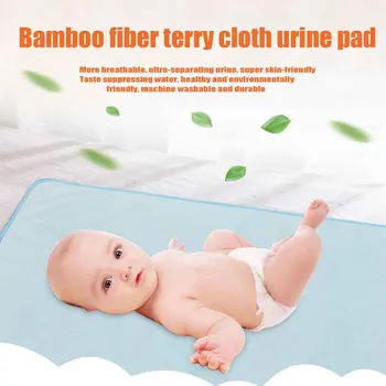 

Compartment Bamboo Fiber Portable Diaper Mat Waterproof Liner Cushion Changing Pad Cute Infant Care Foldable Baby Nursing Daily