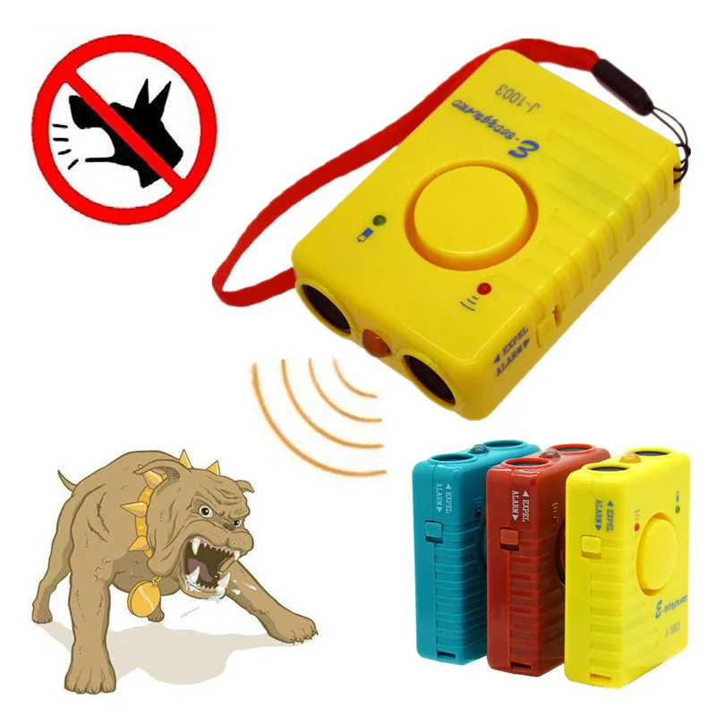 Rechargeable LED Dog Ultrasonic Repeller Dog Anti Bark Device Pet Training Barking Stop Repeller Protection Alarm With 120dB