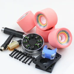 Flashlight Skateboard Wheels High Elastic Soft Double Rocker Brush Street Wheel Skateboard Road Long Board Deskorolka Wheel 50LZ