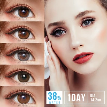 

Sincere-vision Brand User Select 0-900 Lenses Degree 2 lenses Colored Contact Lenses for Eyes Colored Eye 1day use 2pcs/pair
