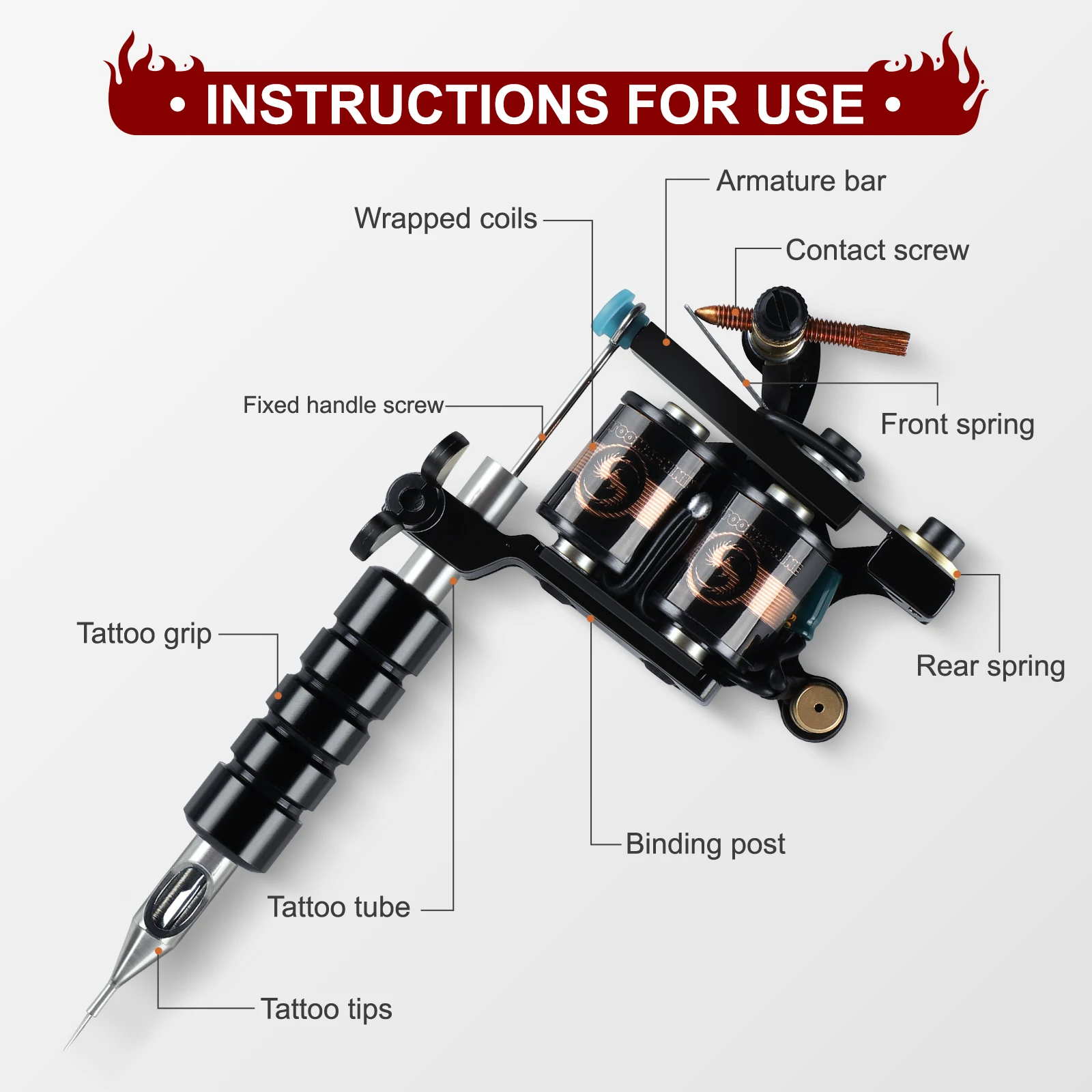 Buy Tattoo Coil Machine  M1084 Online  Get 33 Off