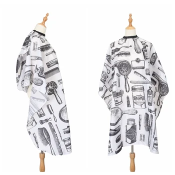 

Anti-Static Robe Hairdresser Apron Wrap Pattern Salon Shawl Cloth Waterproof Haircut Cape Gown Tools Simple Design Tarpaulin