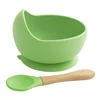 25 Colors High Quality Children's Tableware Feeding Solid Food Bowl Spoon Set Of Dishes Plates For Food Baby Stuff 2