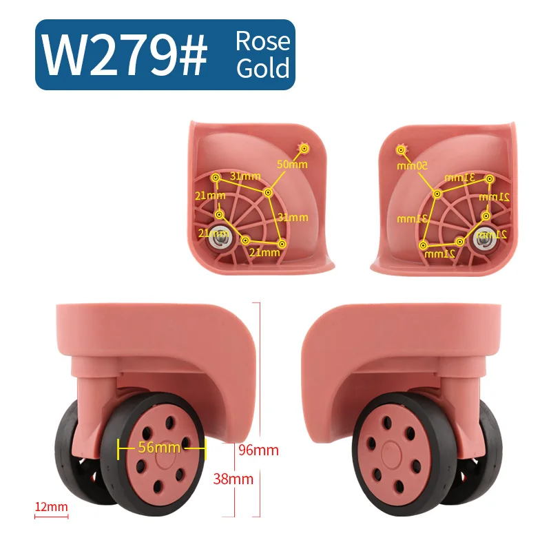 Luggage universal wheel accessories wheel travel luggage pulley wheel aircraft wheel universal accessories 20 inch 28 inch