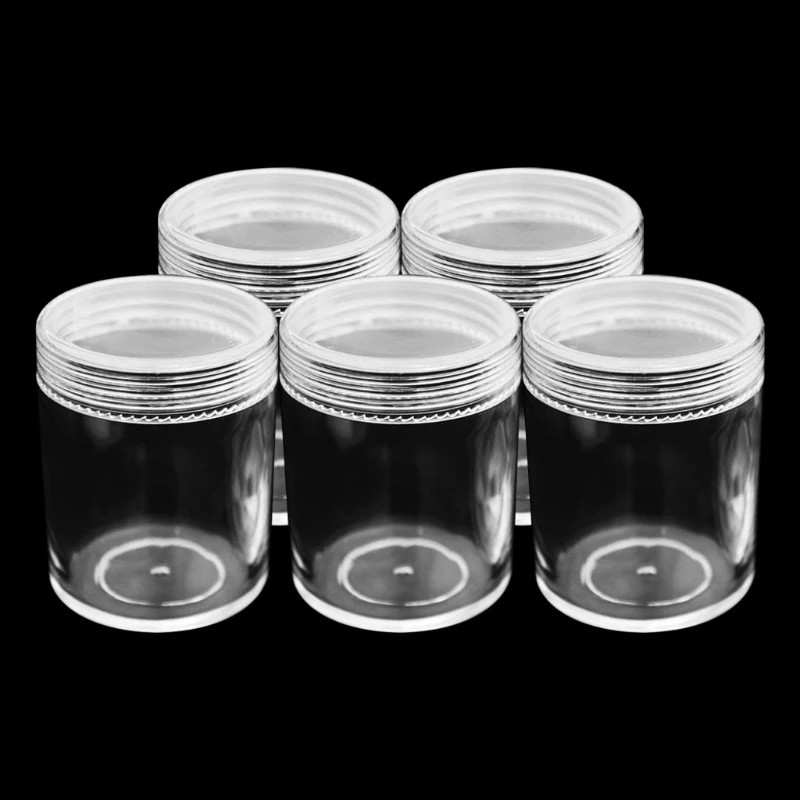 100ml Storage Container Organizer Box For Light Clay Playdough Foam Slime Mud Transparent Bottle