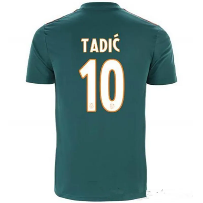 19 20 Ajaxe Джерси Домашняя футбольная рубашка DE JONG DE LIGT VAN DE BEEK NERES Ajaxes TADIC ZIYECH футбольные рубашки