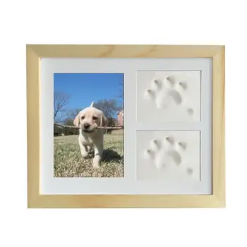 

Pet Memorial Picture Frame Cats and Dogs Paw Print Photo Frame for Room Wall or Table Decor