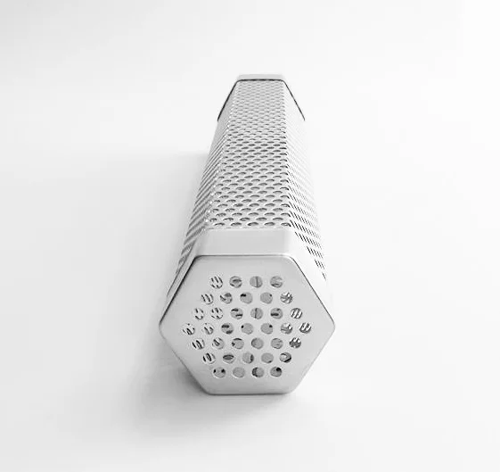 Yuvarlak BARBEKÜ Izgara Sıcak Soğuk Sigara Örgü Tüp Duman Jeneratörü Çelik Pelet Sigara İçen 15 cm 30 cm