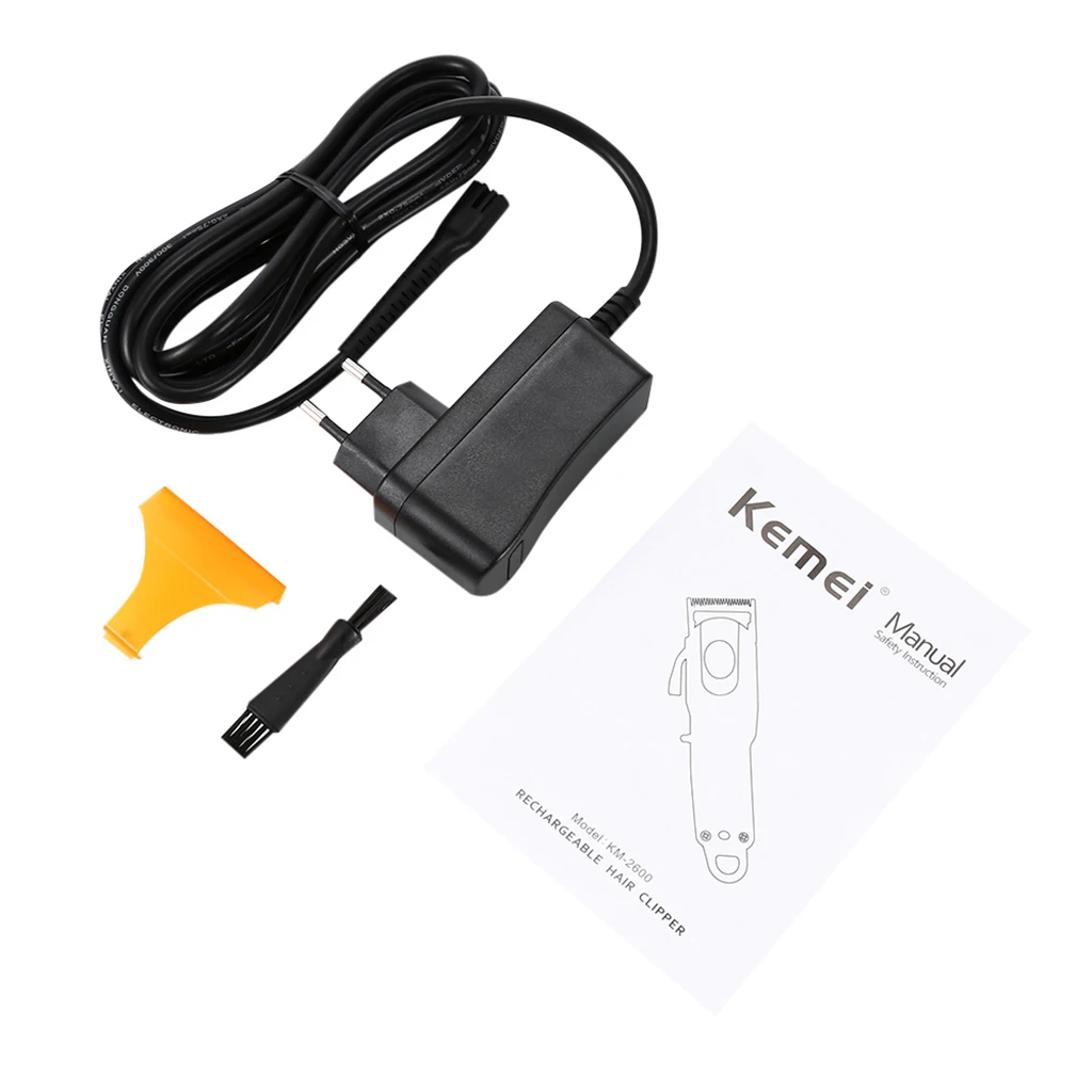 Kemei Rechargeable Men's Classic Electric Hair Clipper Professional Trimmer Shaver Hair Cutting Machine Salon Home Use KM-2600