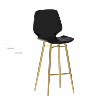 

American Wrought Iron Bar Chairs Modern Minimalist Backrest High Stool Nordic Tea Shop Bar High Chair Bar Stools Home Furniture