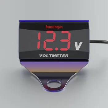 

Parts Motorcycle Voltmeter Replace Silver colorful DC10-150V Replacement
