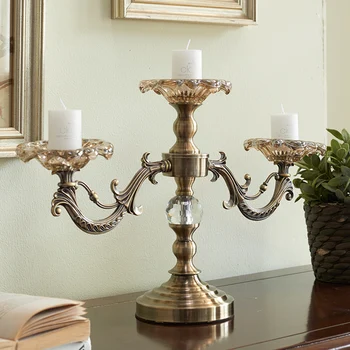 

Wedding Candle Holders Europe Wedding Decoration Big Golden Metal Romantic Dinner Candle Holder Candelabri Home Decor XX50CH