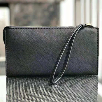 

Wallet ladies Christmas style long wallet Women Zipper PU Leather Wallet Large Capacity Lady Wrist Band Handbag Card Phone Bag