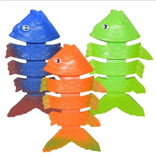 22Pcs/set Children Summer Swimming Diving Toys Torpedos Octopus Diving Fish Ring Pool Play Water Games Children Training Toy 4