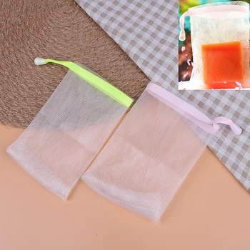 

2pcs/lot Soap Bag Foam Mesh Soaped Glove for Foaming Cleaning Bath Soap Net Mesh Bath Sponges Bathroom Cleaning Gloves