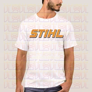 

Newest 2020 Summer Stihl Logo 100% Cotton Crewneck Popular Men's Tee Shirt Present Homme Tops Tees S-4XL