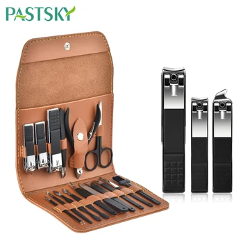 

16Pcs/set Stainless Steel Manicure Set Professional Nail Clipper Kit Pedicure Tools Nails Toe Clipper With Bag For Toe Finger