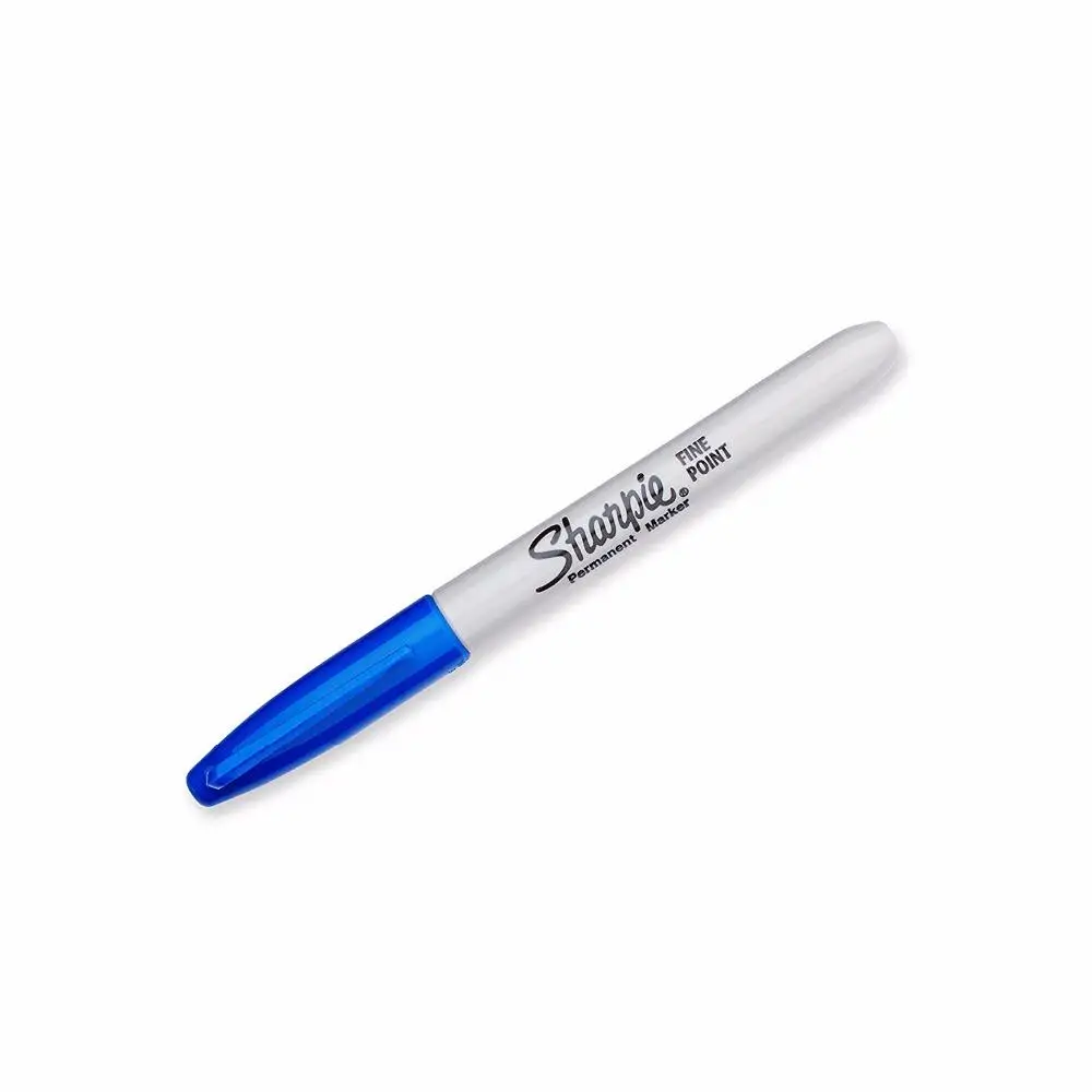 Permanent Marker 1 Pcs Sharpie Fine Point Round Toe Black Ink Permanent Marker for Paper Plastic Metal Glass for Office Industrial Paint Writing